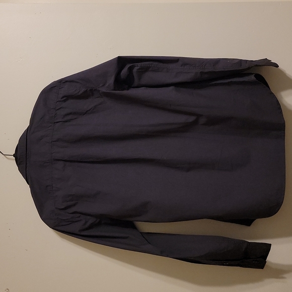 NWT! Men's Button Down Casual Charcoal Gray Shirt - Picture 2 of 4